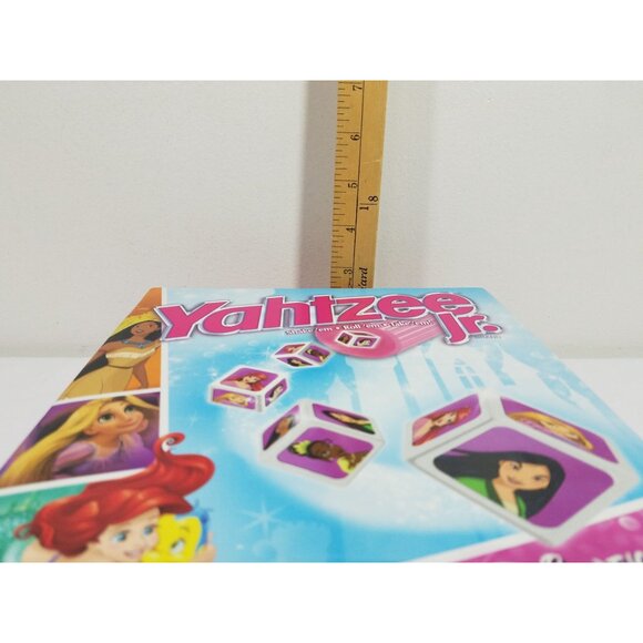 Yahtzee Jr Disney Princess Board Game Dice Ariel Rapunzel Tiana Mulan Complete - Picture 15 of 15